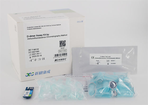 0.1mg/l сердечный димер 5minutes иммунофлуоресценции d набора теста отметки